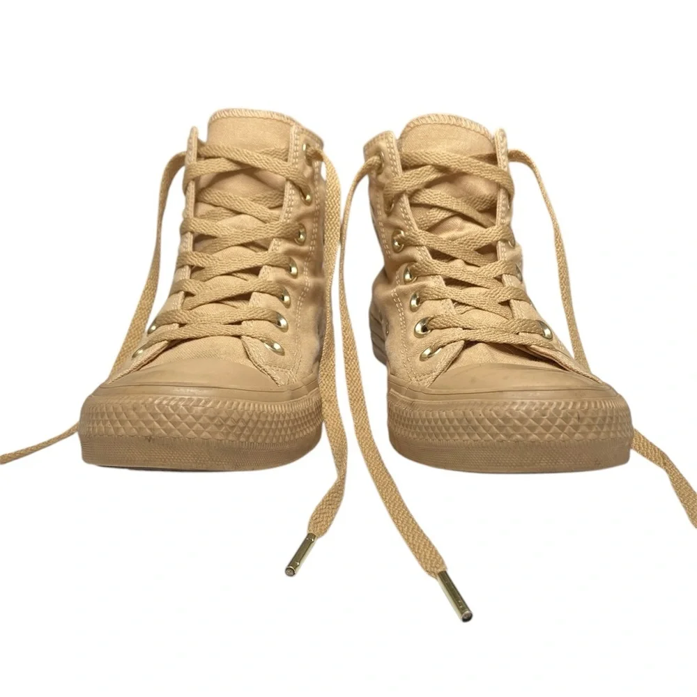 Converse Chuck Taylor All Star Mono Gold Glam Hi-Top Sneaker Size 8